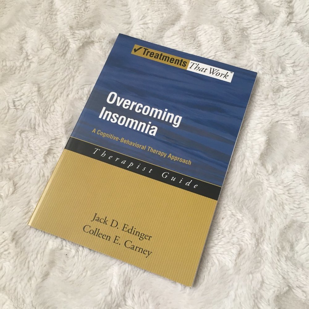 'Overcoming Insomnia Therapist Guide' Jack Edinger CBT Softcover